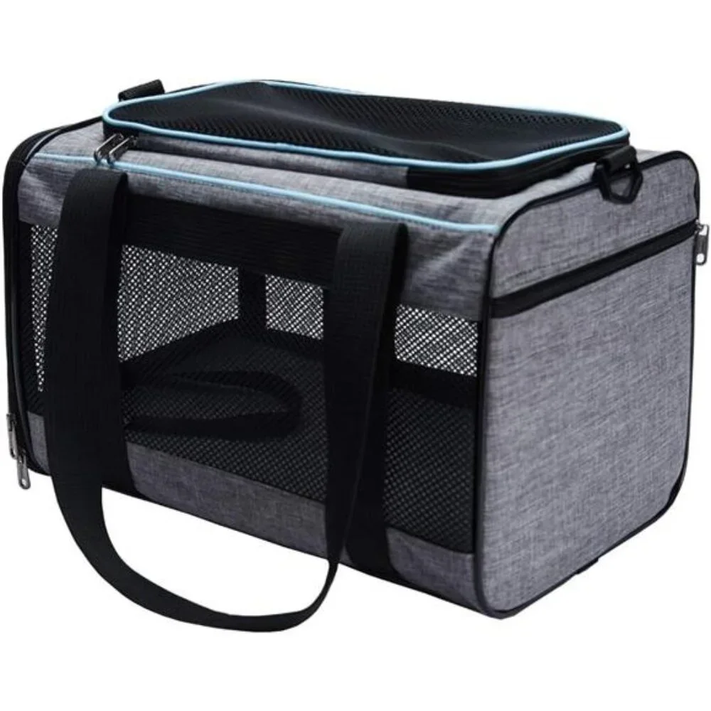 Pets Carrier Soft-Sided Cat Bag, 17.5x11x11